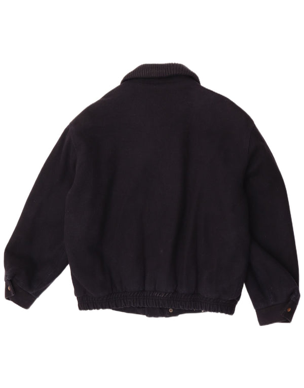 Vintage Ανδρικό μπουφάν UK 42 XL Navy Blue Wool