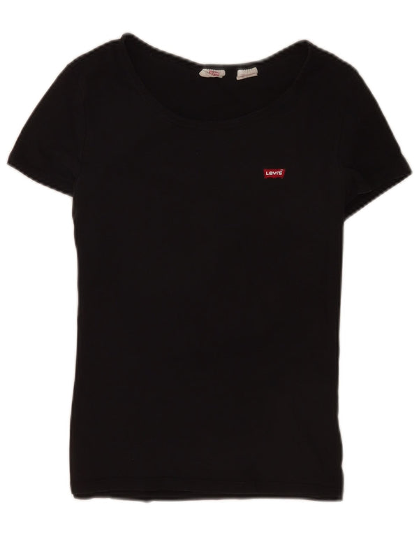 Γυναικείο T-Shirt Levi's Top UK 12 Medium Black