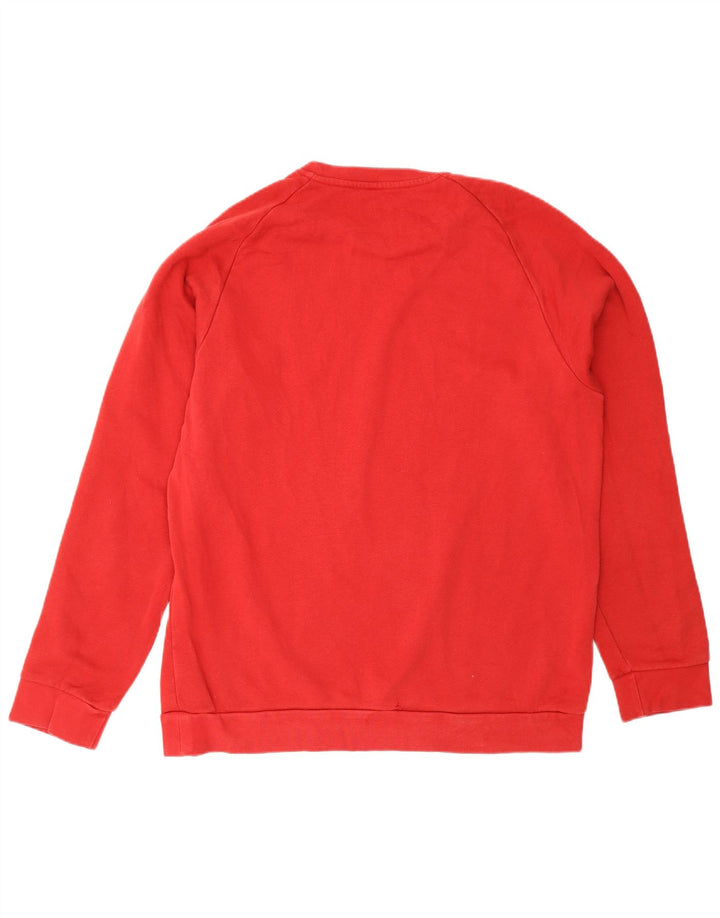 Ανδρικό φούτερ Adidas Jumper μεγάλο κόκκινο βαμβακερό