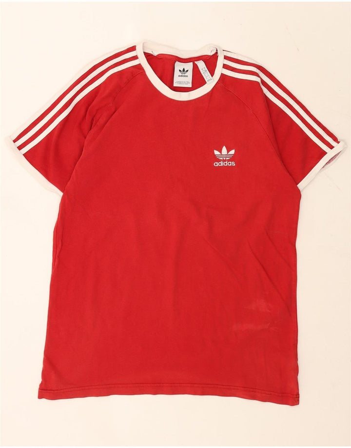 Ανδρικό T-Shirt Adidas Top μεγάλο κόκκινο βαμβακερό