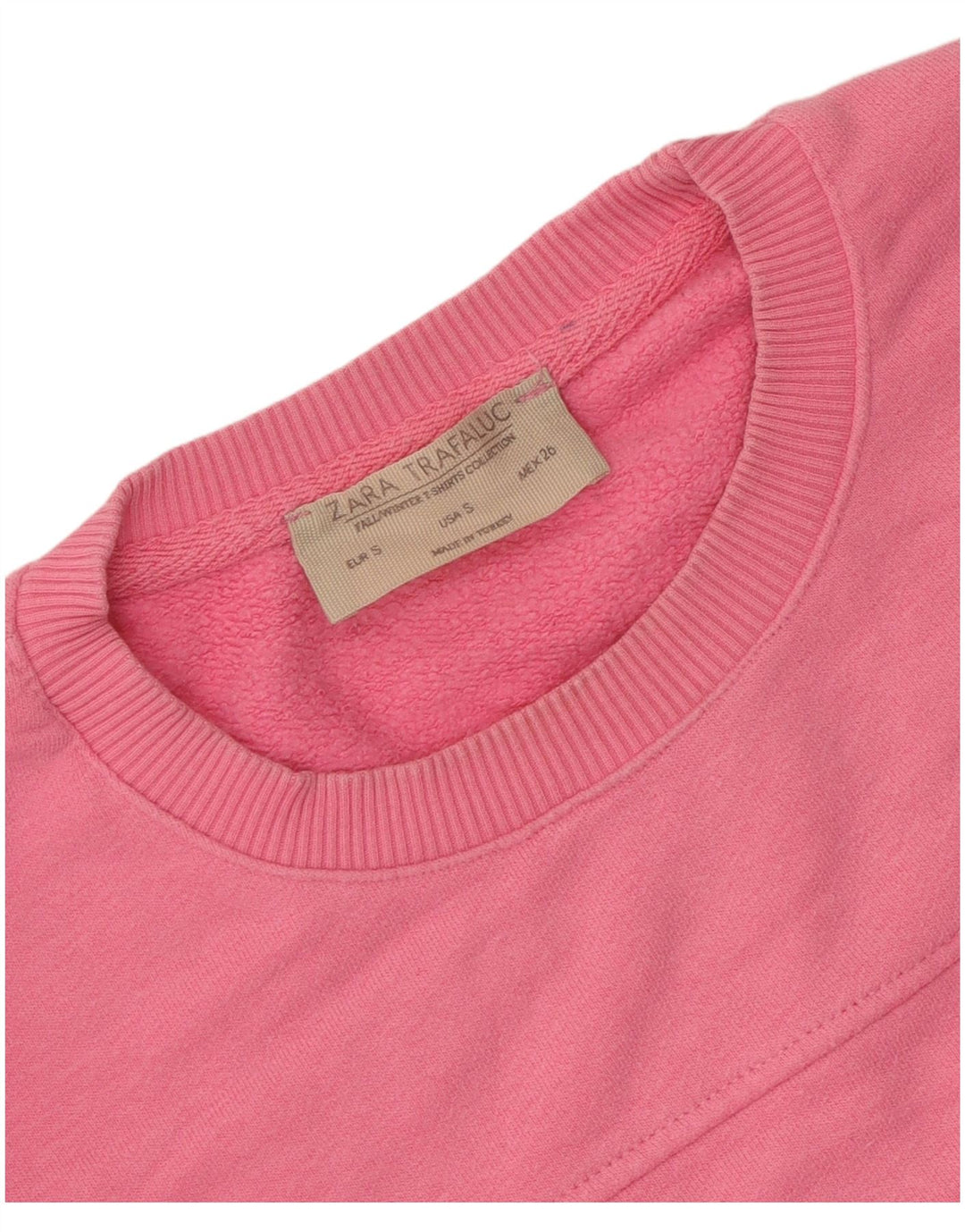 Zara Γυναικεία φούτερ μεγάλου μεγέθους Jumper UK 10 Small Pink