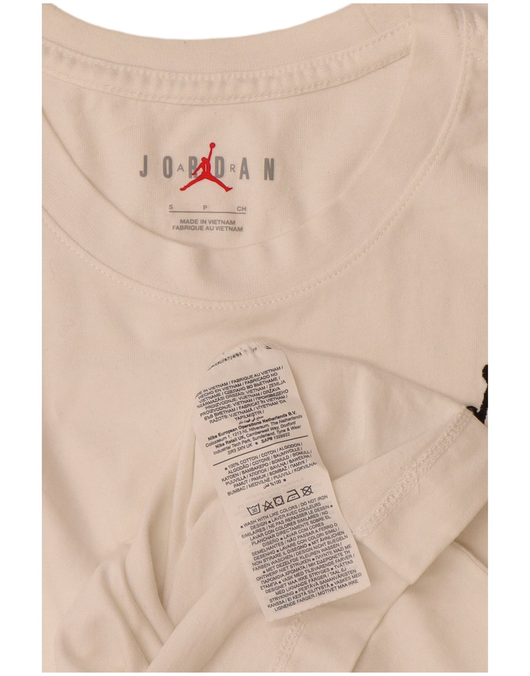 Jordan Ανδρικό T-Shirt Top Μικρό λευκό βαμβακερό
