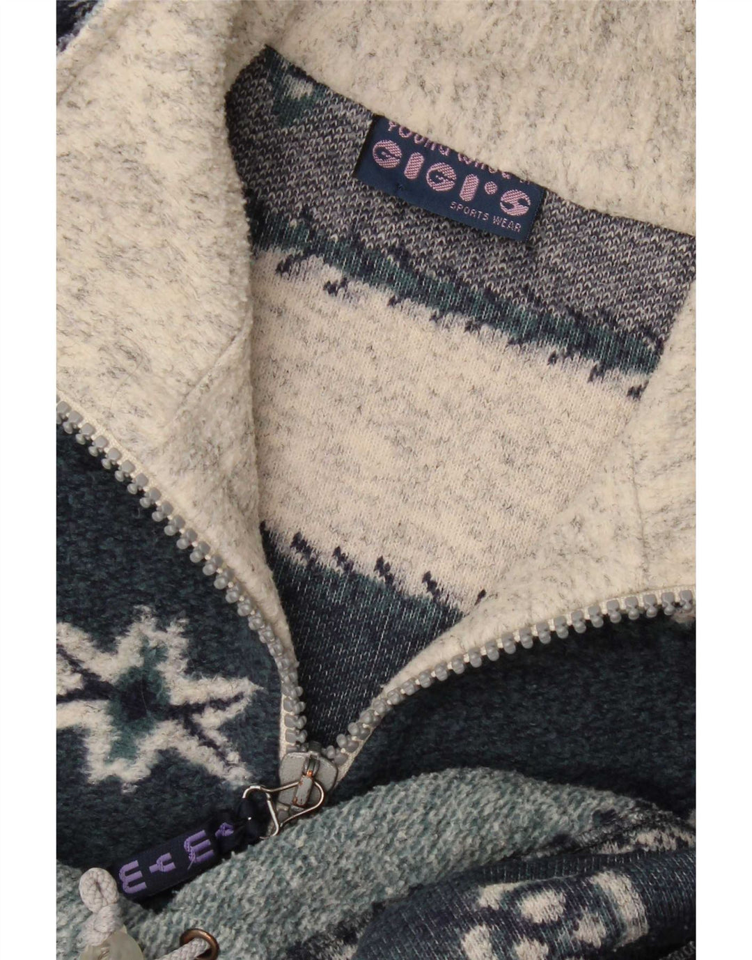 Ανδρικό πουλόβερ με φερμουάρ Gigi's 2XL πολύχρωμο Fair Isle
