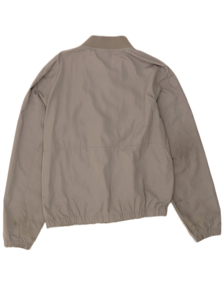 Marks & Spencer Mens Bomber Jacket UK 40 Large Grey Polyester