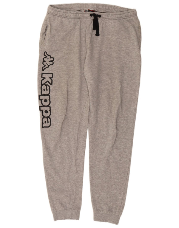 Ανδρική φόρμα γραφικής φόρμας Kappa Παντελόνι Joggers 2XL Γκρι βαμβακερό
