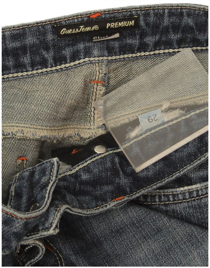 GUESS Γυναικείο ίσιο τζιν W29 L27 Μπλε