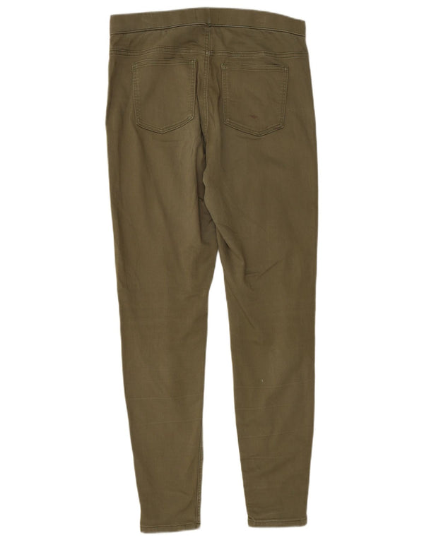 Marks & Spencer Γυναικεία Jegging Τζιν UK 14 Large W32 L30 Χακί βαμβακερό