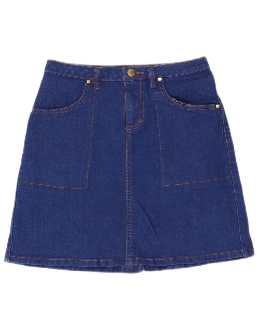 Topshop Γυναικεία Mini Τζιν Φούστα UK 8 Small W26 Blue Polyester