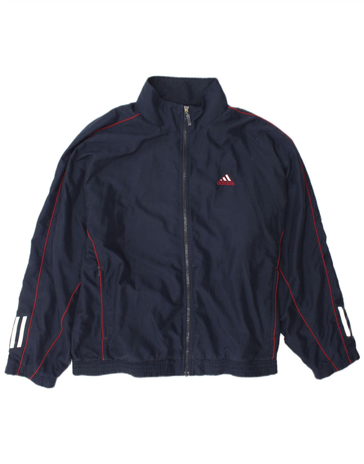 Ανδρική φόρμα Adidas Top Jacket UK 42/44 Large Navy Blue Polyester