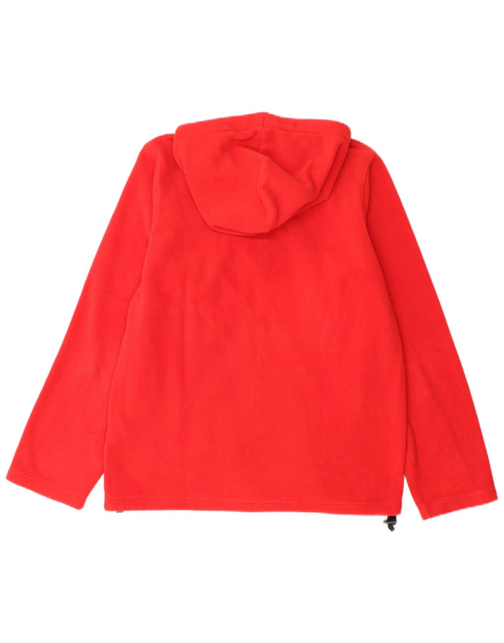 Brugi Ανδρικό μπουφάν με κουκούλα Fleece UK 36 Small Red Colourblock Πολυεστέρας
