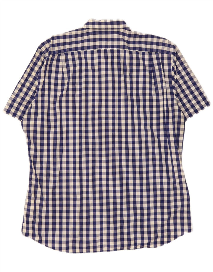 Ανδρικό πουκάμισο Tommy Hilfiger, μέγεθος 45 18 2XL Navy Blue Gingham