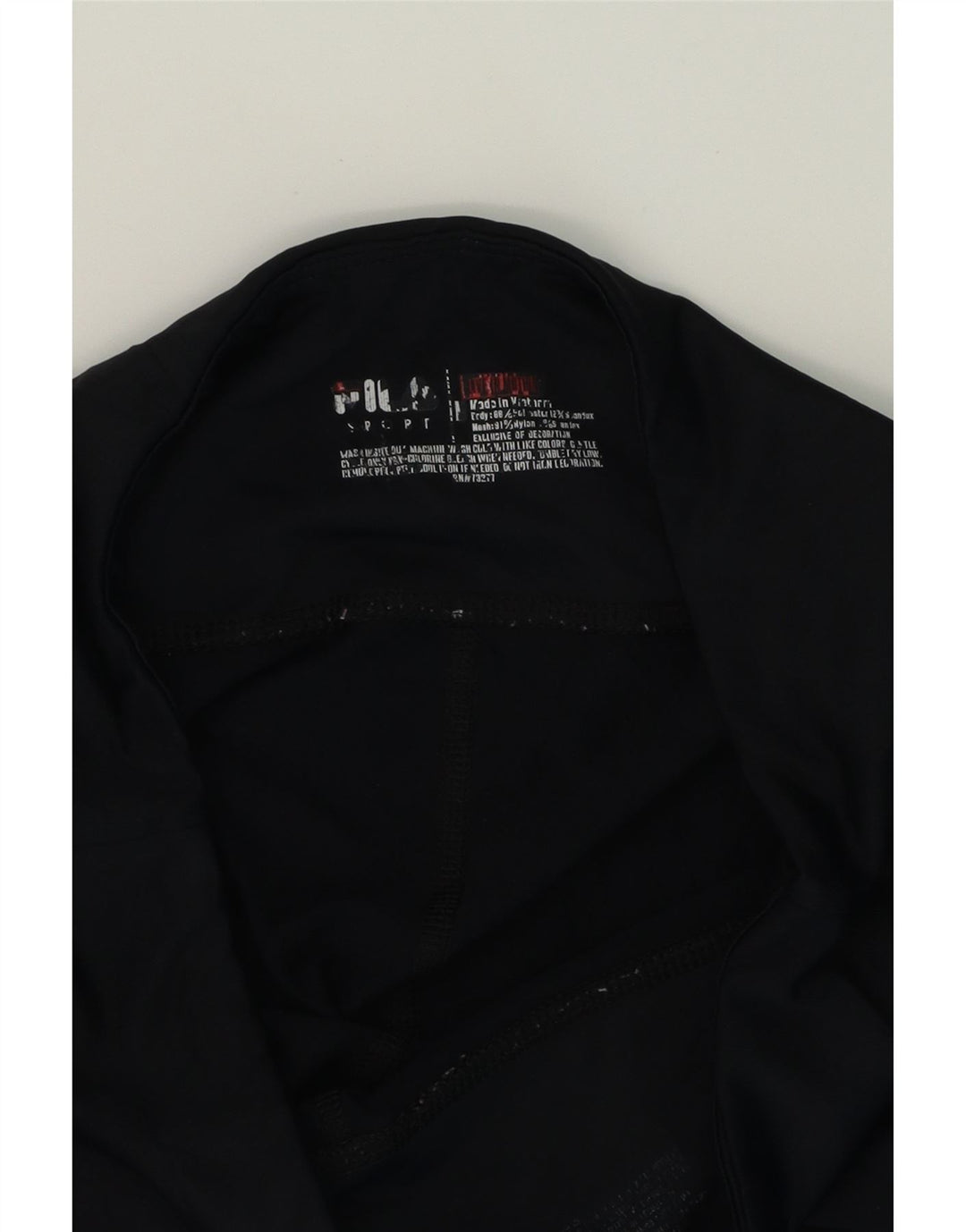 FILA Womens Abstract Pattern Leggings UK 14 Medium  Black Polyester Vintage Fila and Second-Hand Fila from Messina Hembry 