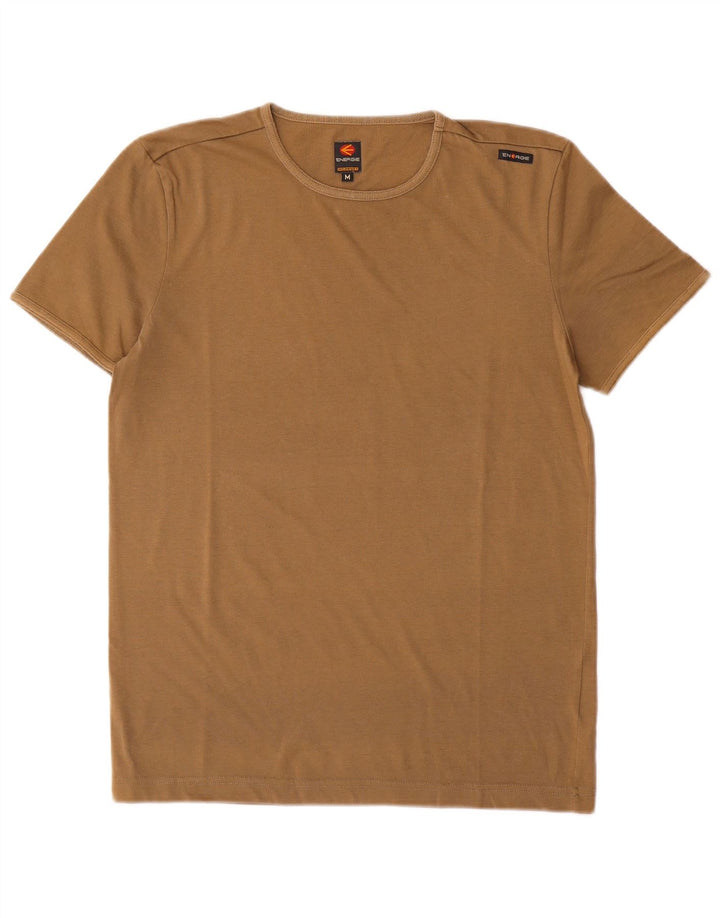Ανδρικό T-Shirt Energie Top Βαμβακερό μεσαίο μπεζ