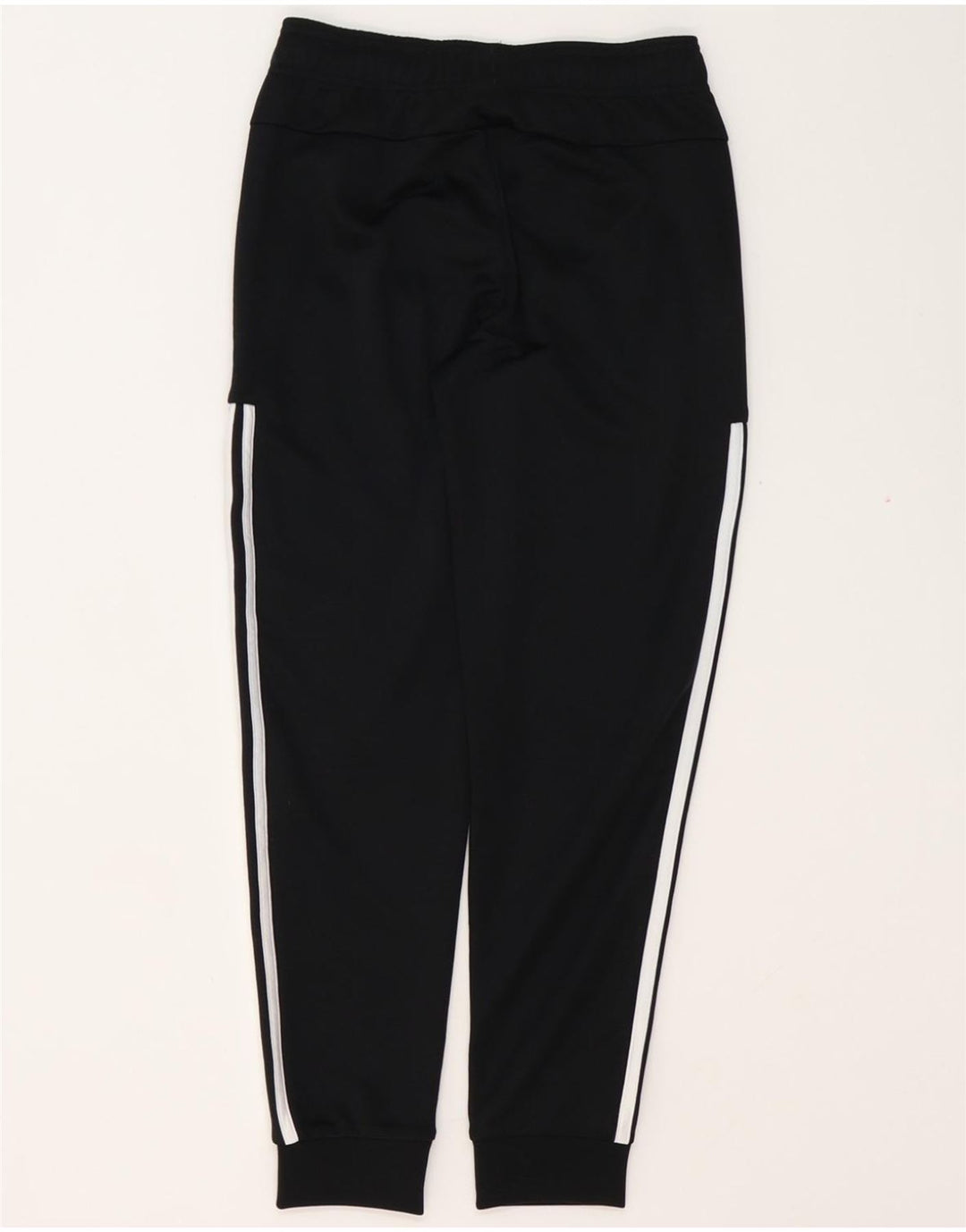 ADIDAS Boys Tracksuit Trousers Joggers 11-12 Years Black Polyester