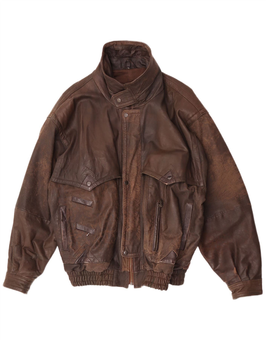 Vintage Ανδρικό Δερμάτινο Μπουφάν UK 42 XL Καφέ