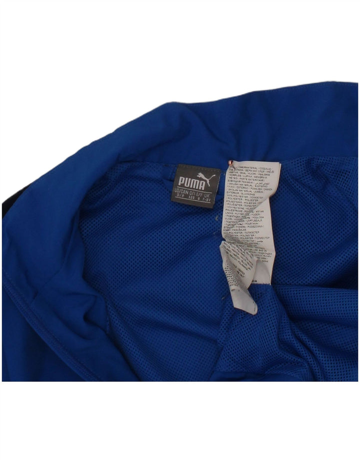 Γραφική φόρμα PUMA Boys Top Jacket 7-8 Years Blue Colourblock