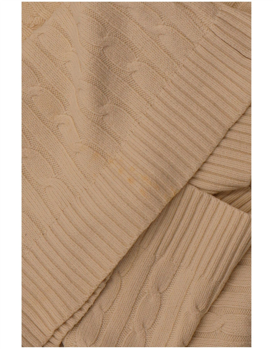 CREW CLOTHING Γυναικείο πουλόβερ με λαιμόκοψη με V λαιμόκοψη UK 18 XL από λευκό βαμβακερό