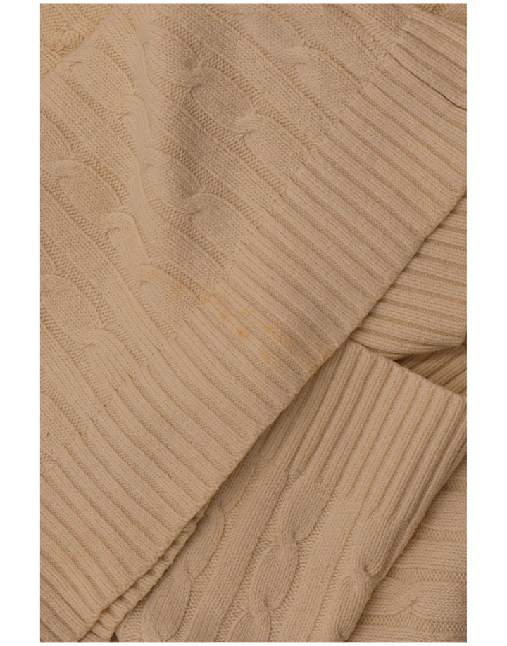 CREW CLOTHING Γυναικείο πουλόβερ με λαιμόκοψη με V λαιμόκοψη UK 18 XL από λευκό βαμβακερό