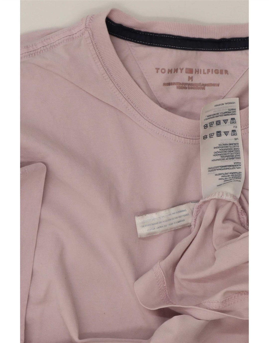 Ανδρικό T-Shirt Tommy Hilfiger Top Μεσαίο Ροζ Βαμβακερό