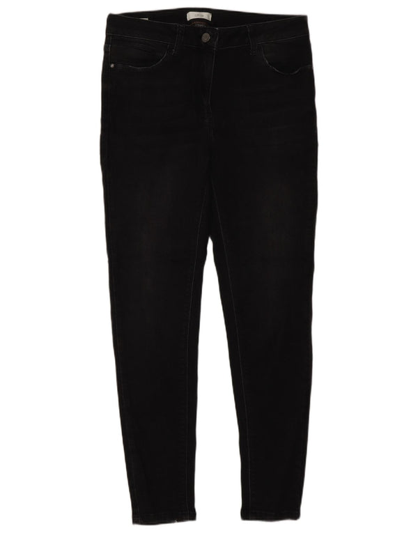 oltre Γυναικεία Skinny Jeans UK 10 Small W30 L28 Μαύρο βαμβακερό