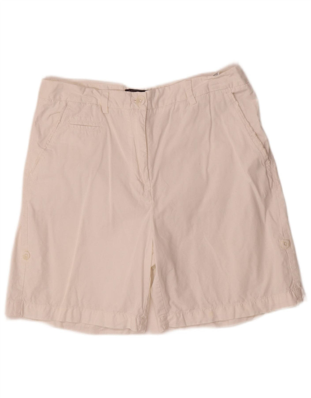 Marks & Spencer Γυναικείο σορτς Chino UK 12 Medium W30 από λευκό βαμβακερό