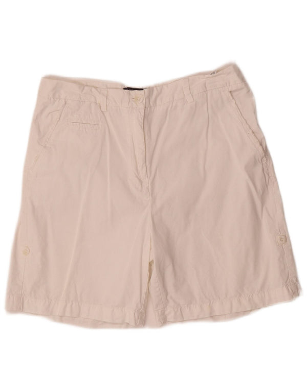 Marks & Spencer Γυναικείο σορτς Chino UK 12 Medium W30 από λευκό βαμβακερό