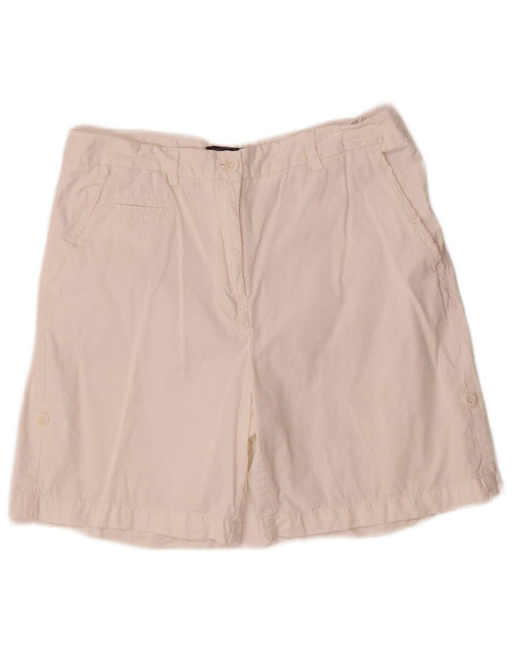 Marks & Spencer Γυναικείο σορτς Chino UK 12 Medium W30 από λευκό βαμβακερό