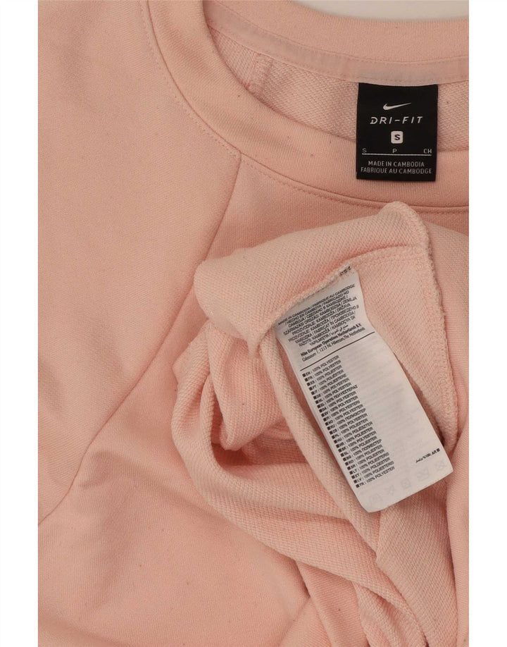 Nike γυναικεία φούτερ με γραφικά Crop Jumper UK 10 Small Pink