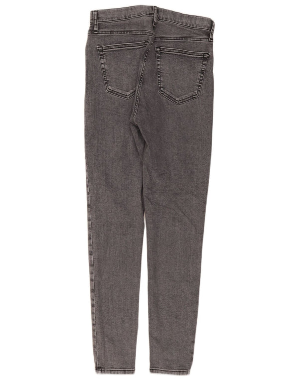 Topshop Γυναικεία Jamie Skinny Jeans UK 12 Medium W30 L29 Γκρι βαμβακερό