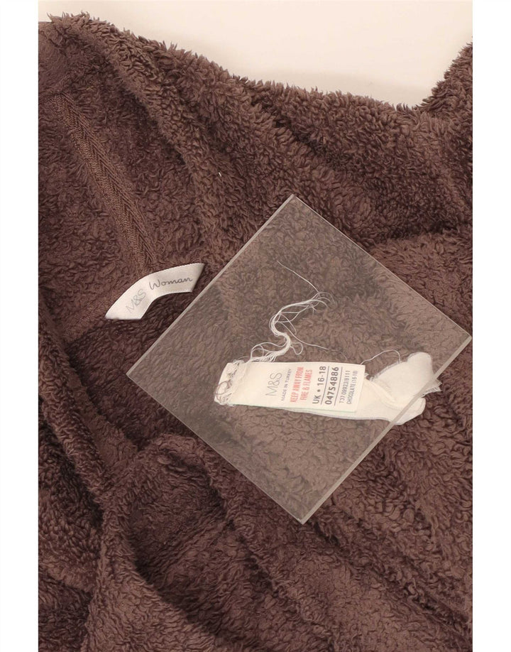 Marks & Spencer γυναικείο φλις άλμα UK 16/18 Μεγάλος καφέ πολυεστέρας