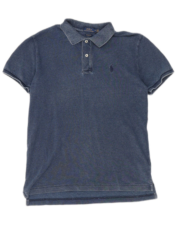 Ralph Lauren Ανδρικό πουκάμισο Indigo Graphic Polo Medium Navy Blue Cotton USA