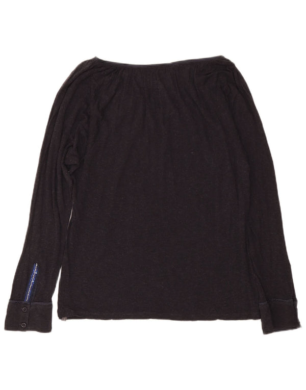 Γυναικείο τοπ Marlboro Classics Μακρυμάνικο UK 16 Large Μαύρο