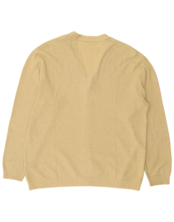 Ανδρικό πουλόβερ ζακέτα Rasica Large Beige Argyle/Diamond