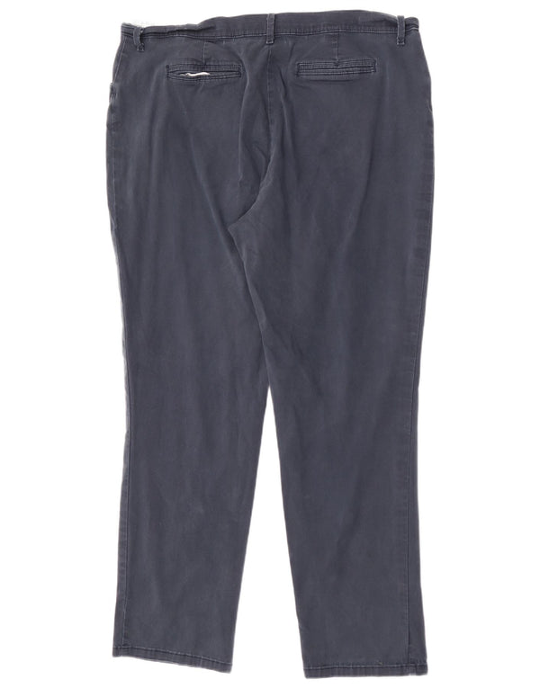 Lee γυναικείο ίσιο casual παντελόνι US 16 2XL W36 L29 Navy Blue Cotton