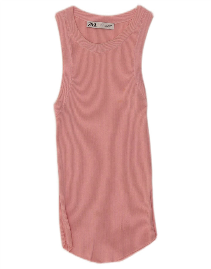 Zara Γυναικείο Γιλέκο Τοπ UK 12 Medium Pink