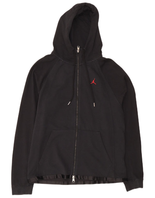 Ανδρικό πουλόβερ με κουκούλα με φερμουάρ Jordan, μεσαίο μπλε βαμβακερό