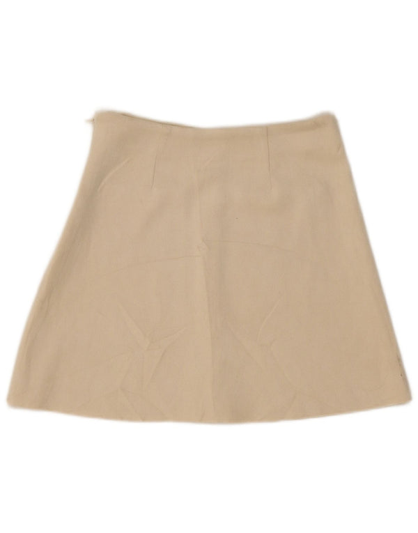 Zara Γυναικεία Suede Mini Φούστα XS W24 Μπεζ