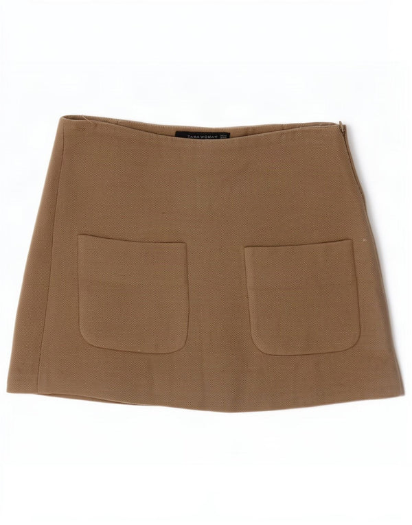Zara Γυναικεία Μίνι Φούστα XS W24 Μπεζ