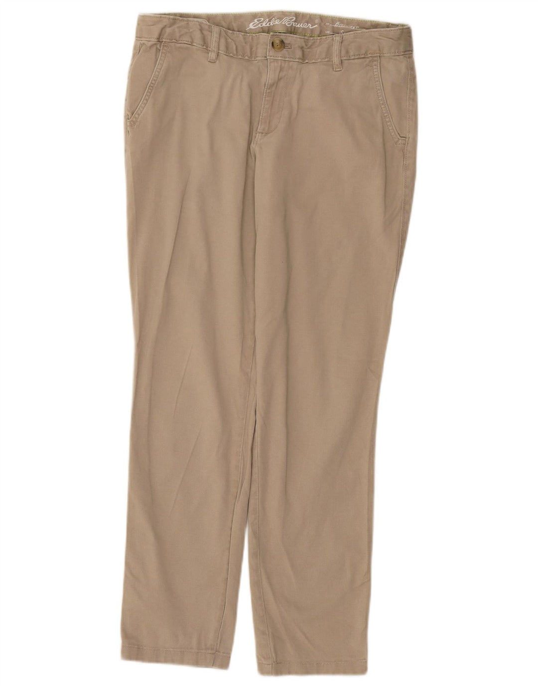 Eddie Bauer Γυναικείο Boyfriend Slim παντελόνι Chino US 6 μεσαίο μπεζ βαμβακερό