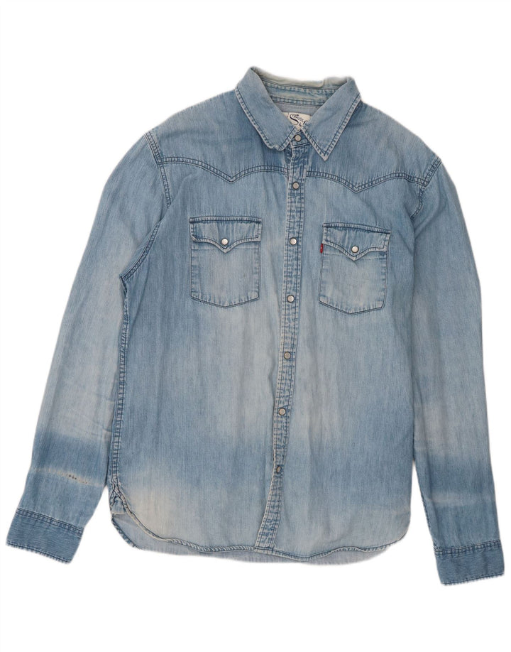 Ανδρικό τζιν πουκάμισο Levi's XL Μπλε βαμβακερό