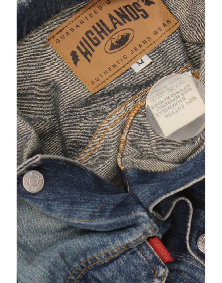 Ανδρικό τζιν μπουφάν High Lands UK 38 Medium Blue Cotton