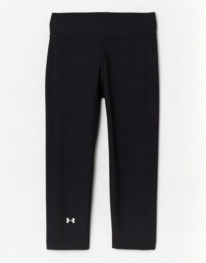 Under Armour Γυναικεία Heat Gear Capri κολάν UK 8 Small Black Polyester