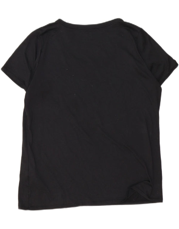 Γυναικείο T-shirt Nike Dri Fit Top UK 18 XL Μαύρο πολυεστέρα