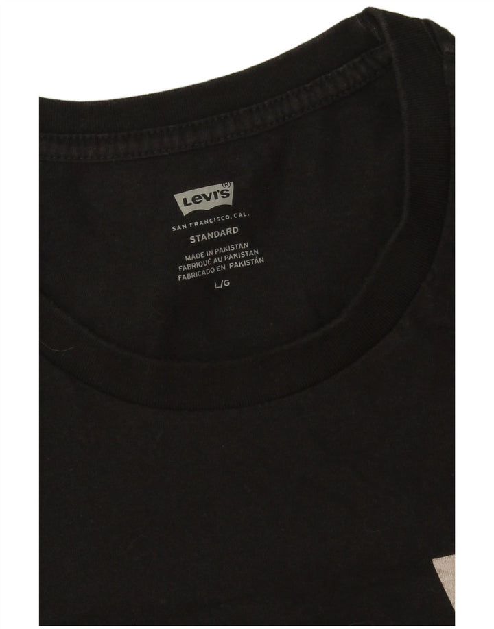 Ανδρικό T-Shirt Levi's Standard Top Large Μαύρο Βαμβακερό