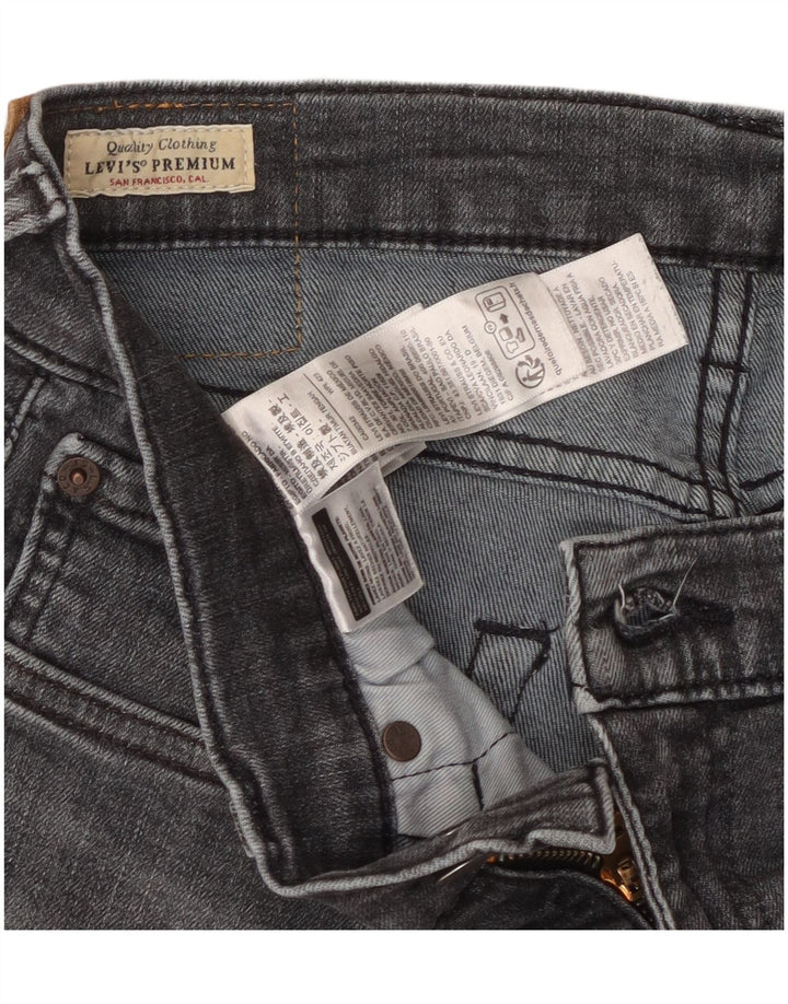 Levi's Mens 502 Tapered Cropped Jeans W31 L24 Γκρι βαμβακερό