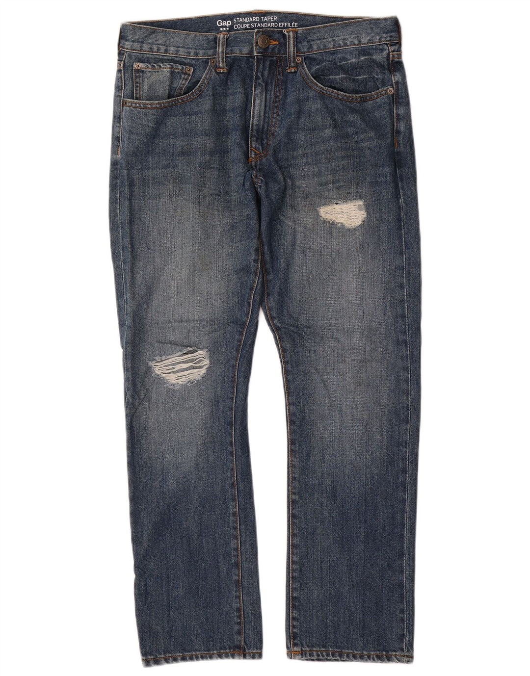 Ανδρικό Gap Standard Distressed Tapered Jeans W32 L30 Μπλε βαμβακερό