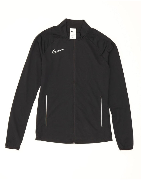 Γυναικεία φόρμα Nike Dri Fit Top Jacket UK 10 Small Black Polyester Sports