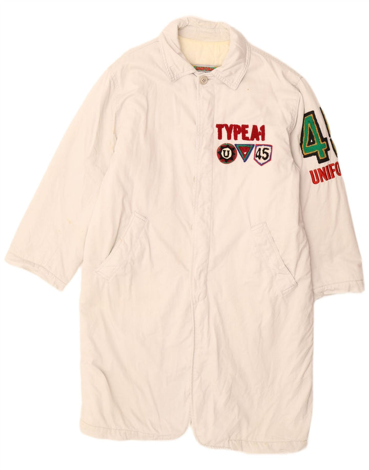 Uniform Ανδρικό Γραφικό Πανωφόρι UK 40 Large White