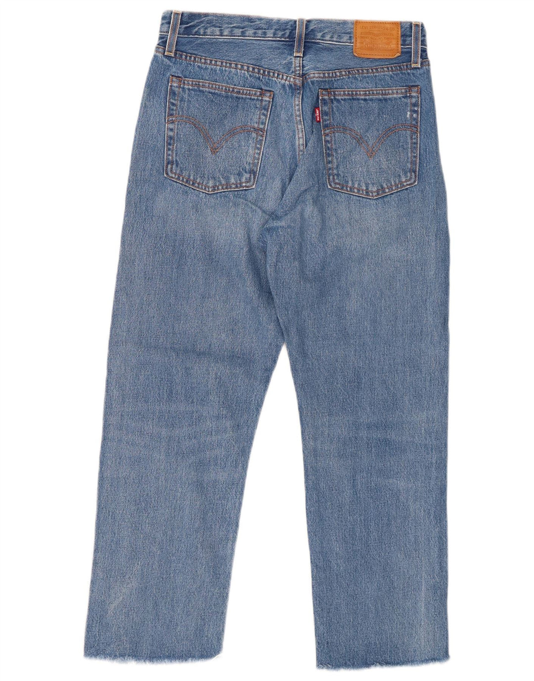 Γυναικείο τζιν LEVI'S Wedgie Straight Cropped W28 L25 Μπλε βαμβακερό