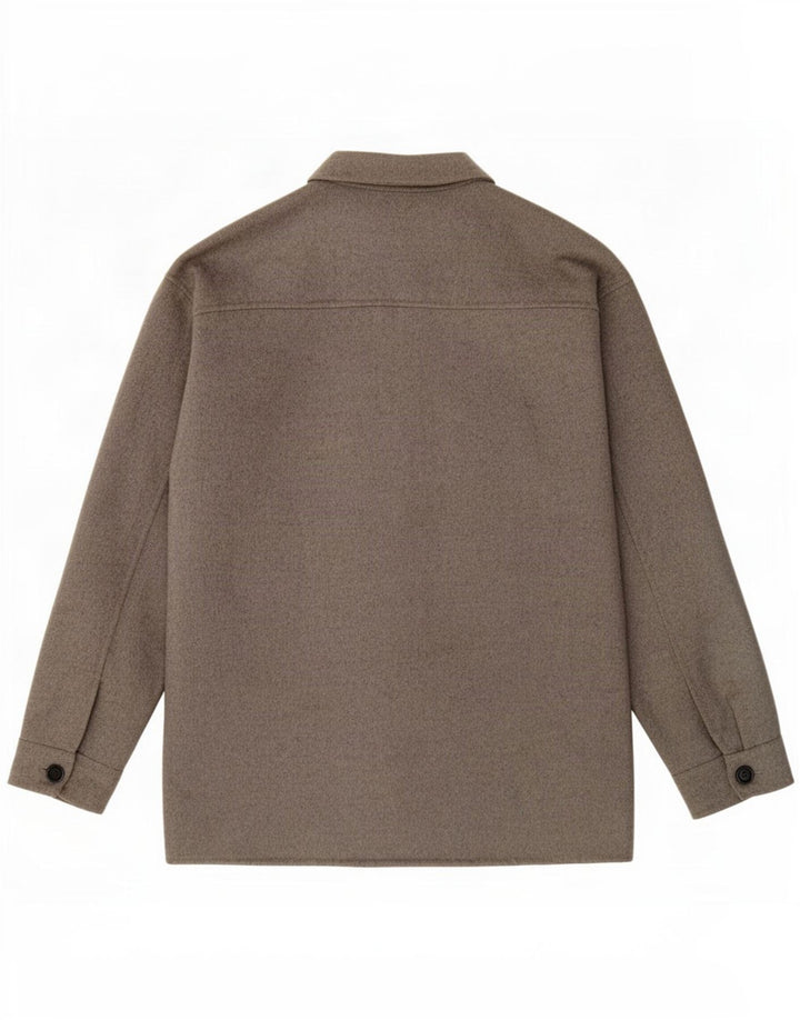 Zara Ανδρικό μπουφάν μπουφάν UK 38 Medium Grey Wool